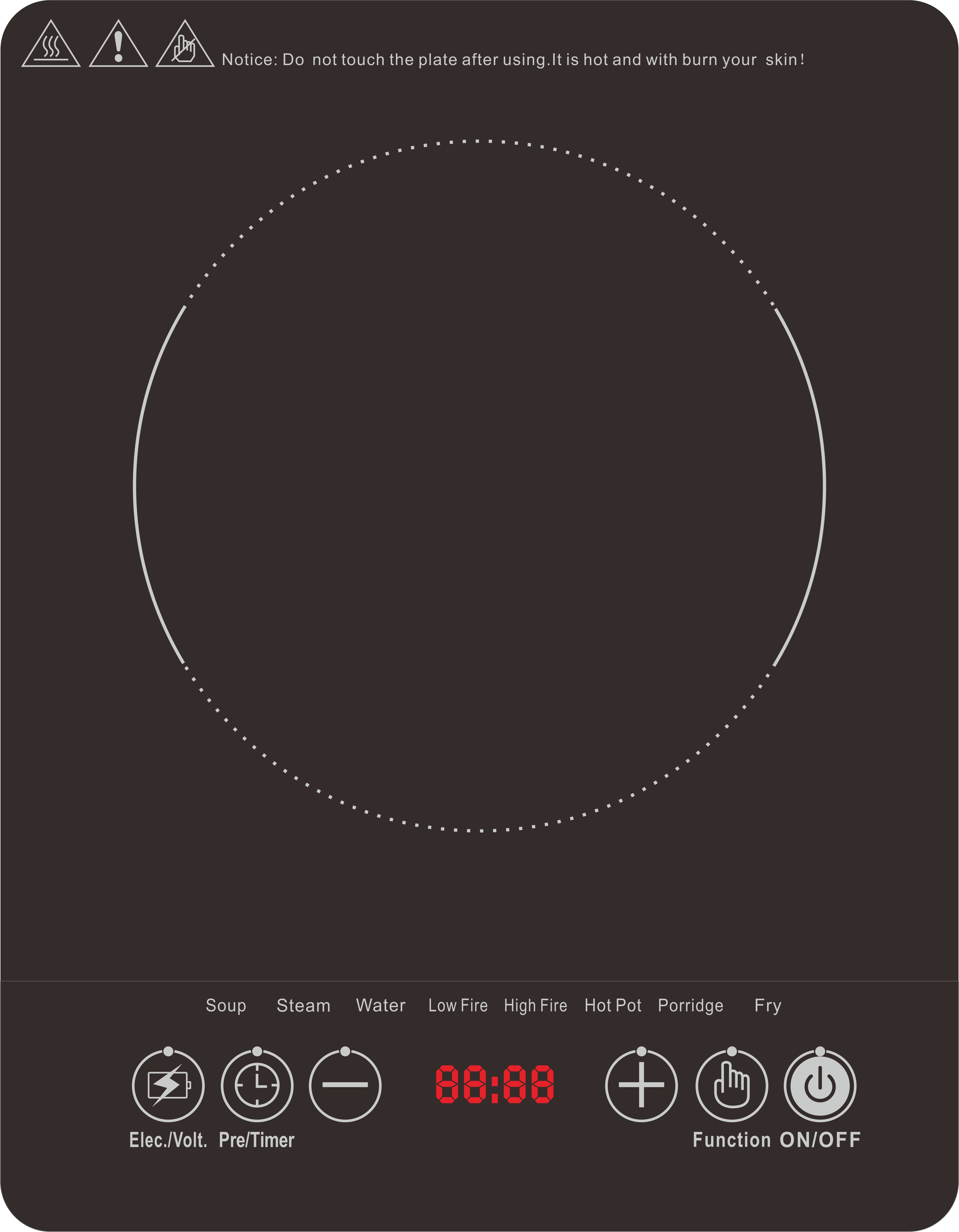 TPA DC249 24V 900W DC Induction Cooker